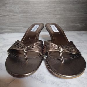 Steve Madden Metallic Leather Heels